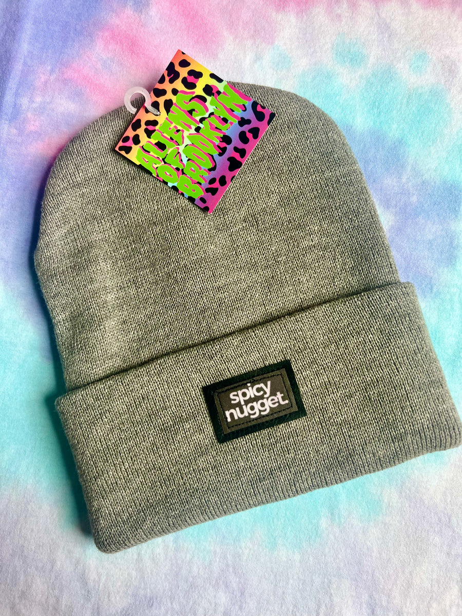 CHOOSE YOUR WORD beanie in grey – Aliens of Brooklyn