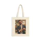 Bodega Cat  Mamdani Cotton Canvas Tote Bag