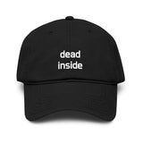 Dead inside Garment Washed Baseball Cap