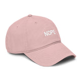 NOPE Garment Washed Baseball Cap