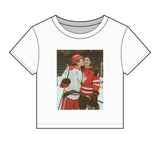 Heated Hockey Micro Rib Crop Top Baby Tee