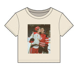 Heated Hockey Micro Rib Crop Top Baby Tee