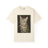 Smoking Cat Unisex Garment-Dyed T-shirt