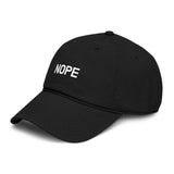 NOPE Garment Washed Baseball Cap