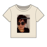 Y’all Poor Kris Micro Rib Crop Top Baby Tee