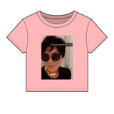 Y’all Poor Kris Micro Rib Crop Top Baby Tee