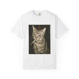 Smoking Cat Unisex Garment-Dyed T-shirt