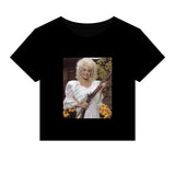 DOLLY Micro Rib Crop Top Baby Tee