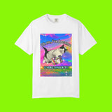 Overstimulated Cat Unisex Garment-Dyed T-shirt