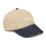 NOPE Garment Washed Baseball Cap