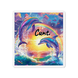 C*** Dolphins Die-Cut Magnets