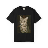 Smoking Cat Unisex Garment-Dyed T-shirt