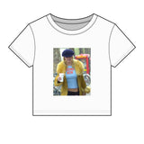 DUMP HIM Micro Rib Crop Top Baby Tee