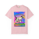 Overstimulated Cat Unisex Garment-Dyed T-shirt