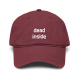 Dead inside Garment Washed Baseball Cap