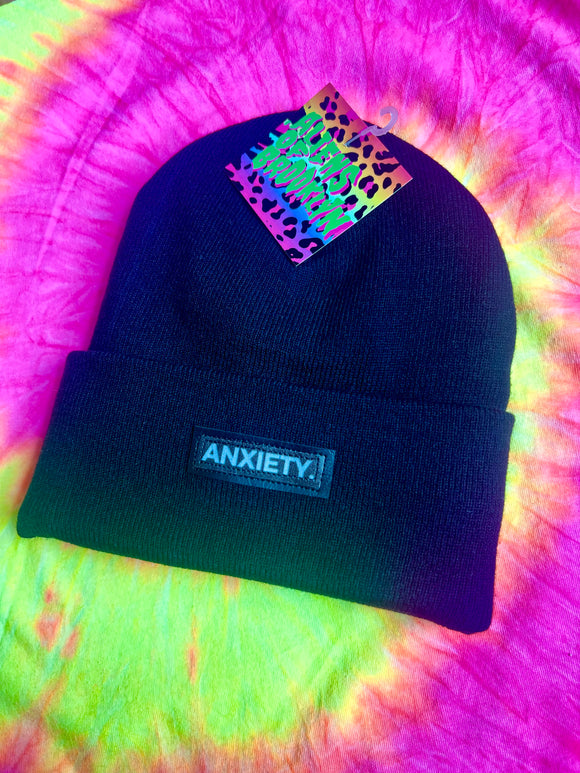 CHOOSE YOUR WORD beanie in black