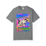 Overstimulated Cat Unisex Garment-Dyed T-shirt