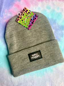 CHOOSE YOUR WORD beanie in grey