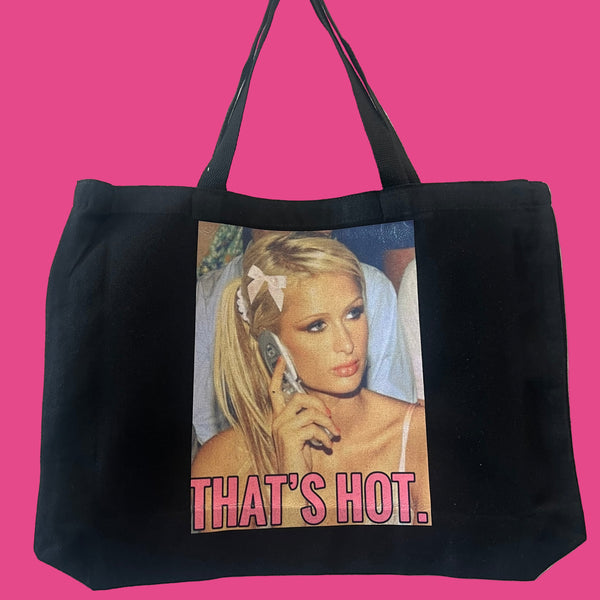That's Hot canvas tote bag, Aliens of Brooklyn
