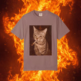 Smoking Cat Unisex Garment-Dyed T-shirt