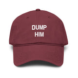 DUMP HIM  Garment Washed Baseball Cap