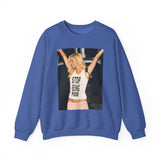 Stop being poor Paris Heavy Blend™ Crewneck Sweatshirt