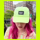 NEON YELLOW CAP (choose your word)