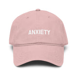 ANXIETY  Garment Washed Baseball Cap