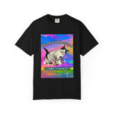 Overstimulated Cat Unisex Garment-Dyed T-shirt