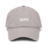 NOPE Garment Washed Baseball Cap