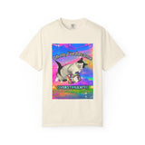 Overstimulated Cat Unisex Garment-Dyed T-shirt