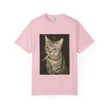 Smoking Cat Unisex Garment-Dyed T-shirt