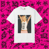 Stop Being Poor Unisex Garment-Dyed T-shirt