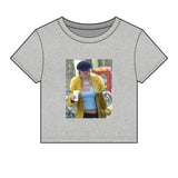 DUMP HIM Micro Rib Crop Top Baby Tee