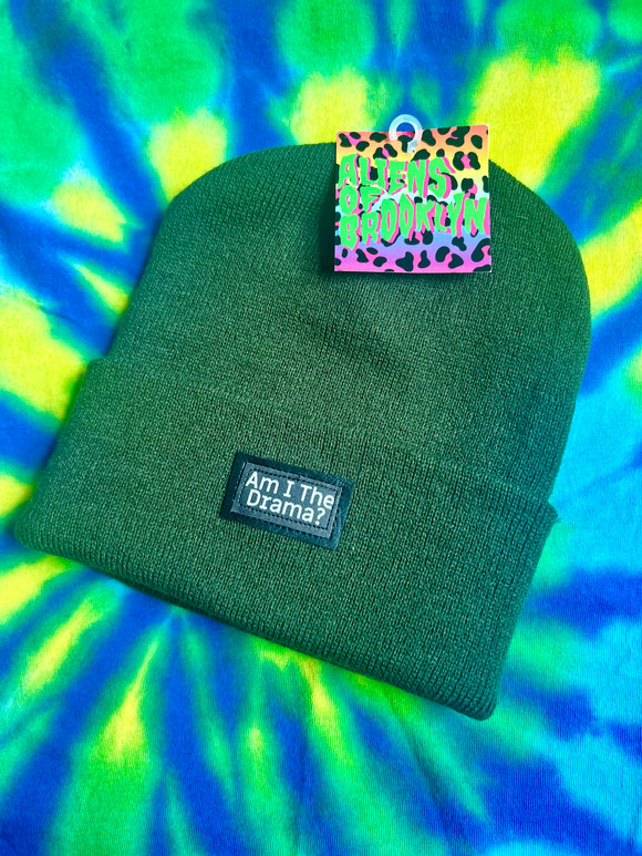 CHOOSE YOUR WORD beanie in Army Green