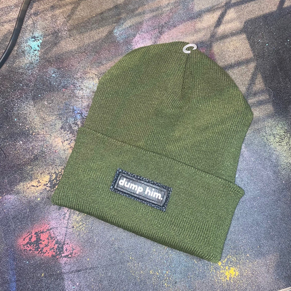 CHOOSE YOUR WORD beanie in Army Green